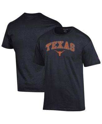 Champion - Men's Black Texas Longhorns Arch Over Logo T-shirt
