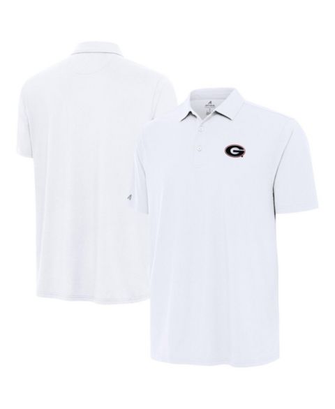 Мужское поло Antigua White Georgia Bulldogs Era Polo Shirt