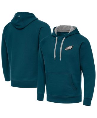 Antigua - Men's Midnight Green Philadelphia Eagles Victory Pullover Hoodie