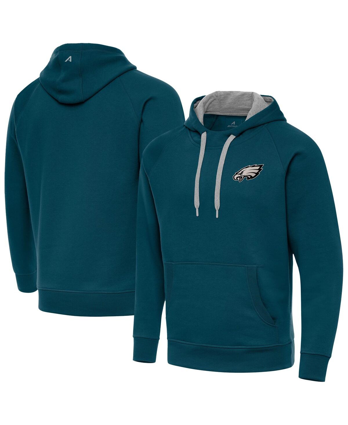 Men's Midnight Green Philadelphia Eagles Victory Pullover Hoodie - Green