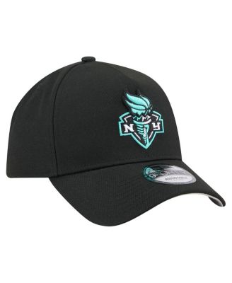 Men's Black New York Liberty Core Logo A-Frame 9FORTY Adjustable Hat
