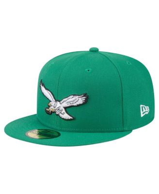 Men's Kelly Green Philadelphia Eagles Super Bowl LIX Champions Historic Side Patch 59FIFTY Fitted Hat