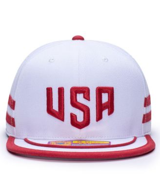 Men's&nbsp;White USMNT Off-Shore Snapback Hat