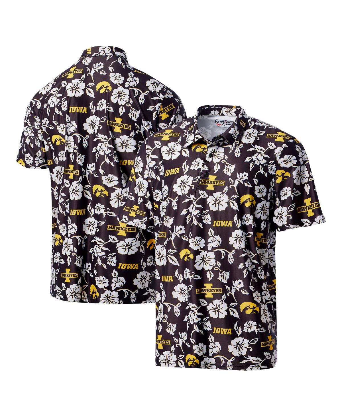 Men's Black Iowa Hawkeyes Performance Polo Shirt - Black