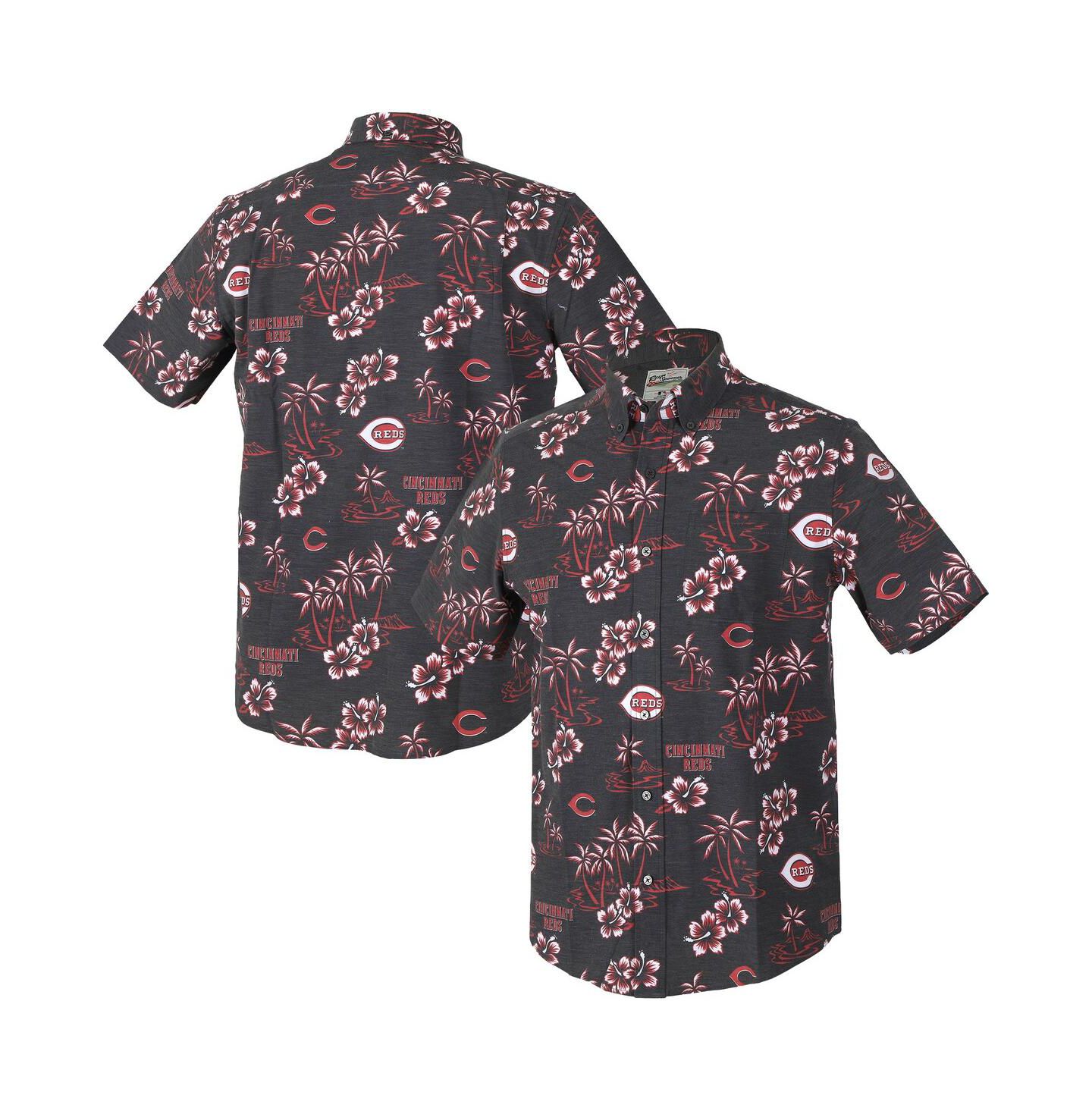 Мужская рубашка Reyn Spooner Black Cincinnati Reds Kekai Performance Button-Up — фото 1