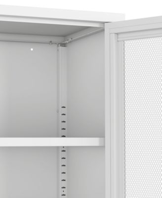 Amelia 31.5" Modern 3-Shelf Accent Cabinet