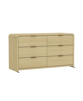 Grace 60" Modern 6-Drawer Double Dresser