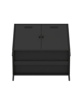 Naomi 31.5" Modern 3-Shelf Accent Cabinet