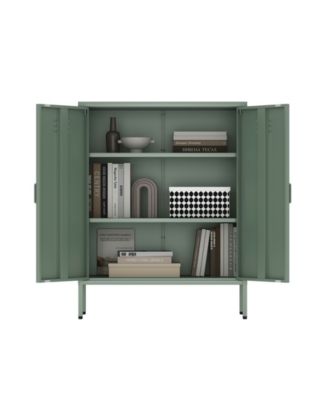 Naomi 31.5" Modern 3-Shelf Accent Cabinet