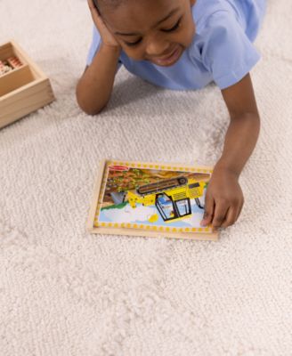 Melissa and Doug Kids Puzzle, Construction Vehicles Jigsaw Puzzles in a Box