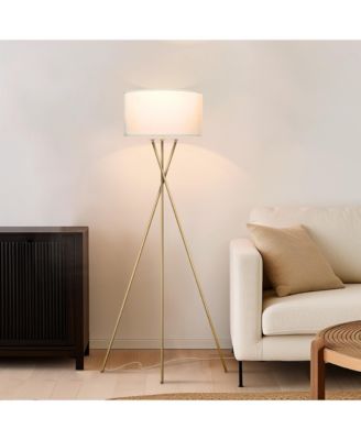 Jaxon 60" LED Contempoary Tripod Floor Lamp with Drum Shade