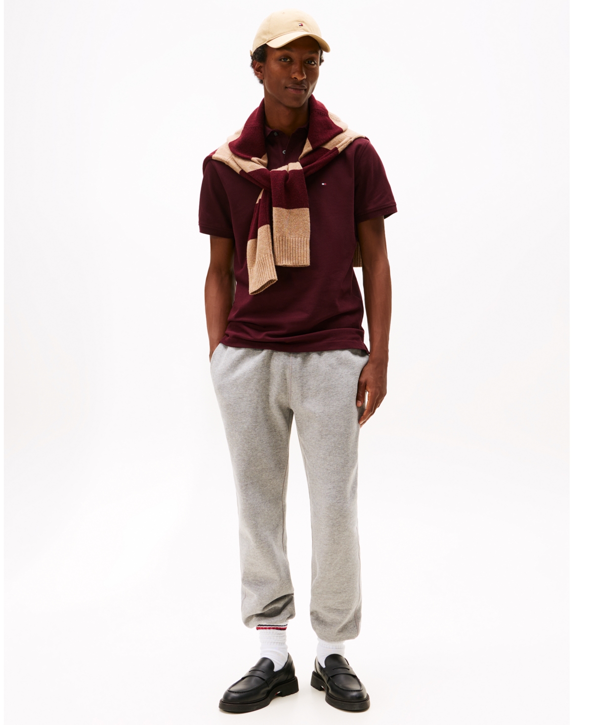 Tommy Hilfiger Men's Cotton Classic Fit 1985 Polo In Burgundy