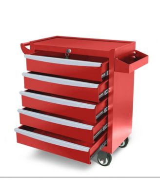 5-Drawer Rolling Metal Tool Chest with Wheels and Lock