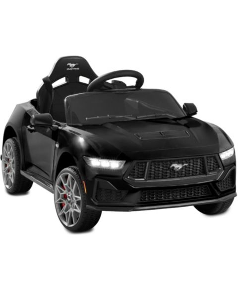 Детская игрушка Best Choice Products Ford Mustang 42"L Electric Ride-On Car with Remote Control & LED Lights, 66 lbs. Capacity, Ages 3+, цвет: Чёрный