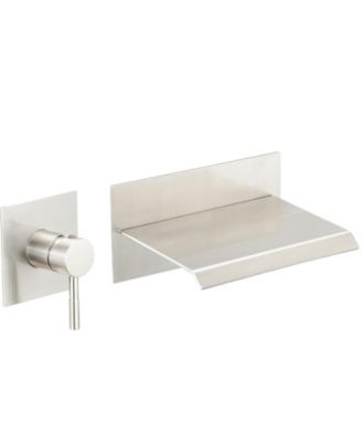 Single Handle Wall Mount Spout Waterfall Bathroom Faucet