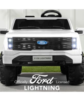 Kids 24V Ride On Truck Officially Licensed Ford Lightning w/ Remote, LED Lights, 2 Speeds
