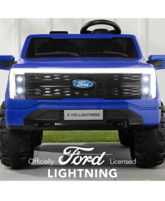 Kids 24V Ride On Truck Officially Licensed Ford Lightning w/ Remote, LED Lights, 2 Speeds
