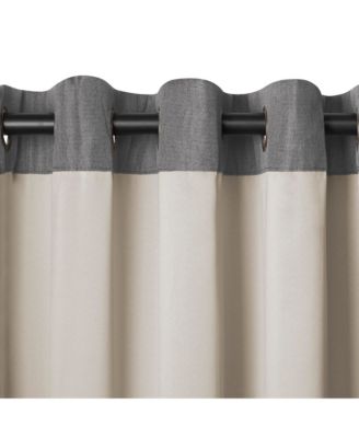 Home Fashions Braiden Color Block Blackout Window Curtain