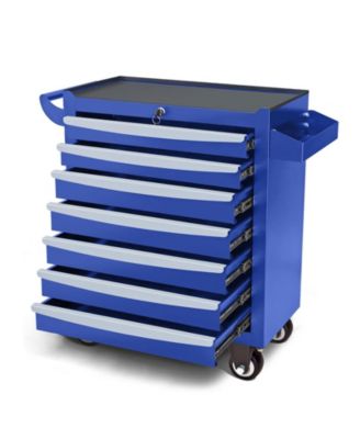 7-Drawer Metal Tool Box with Wheels & Lock, Rolling Garage Storage Cabinet Tool Chest