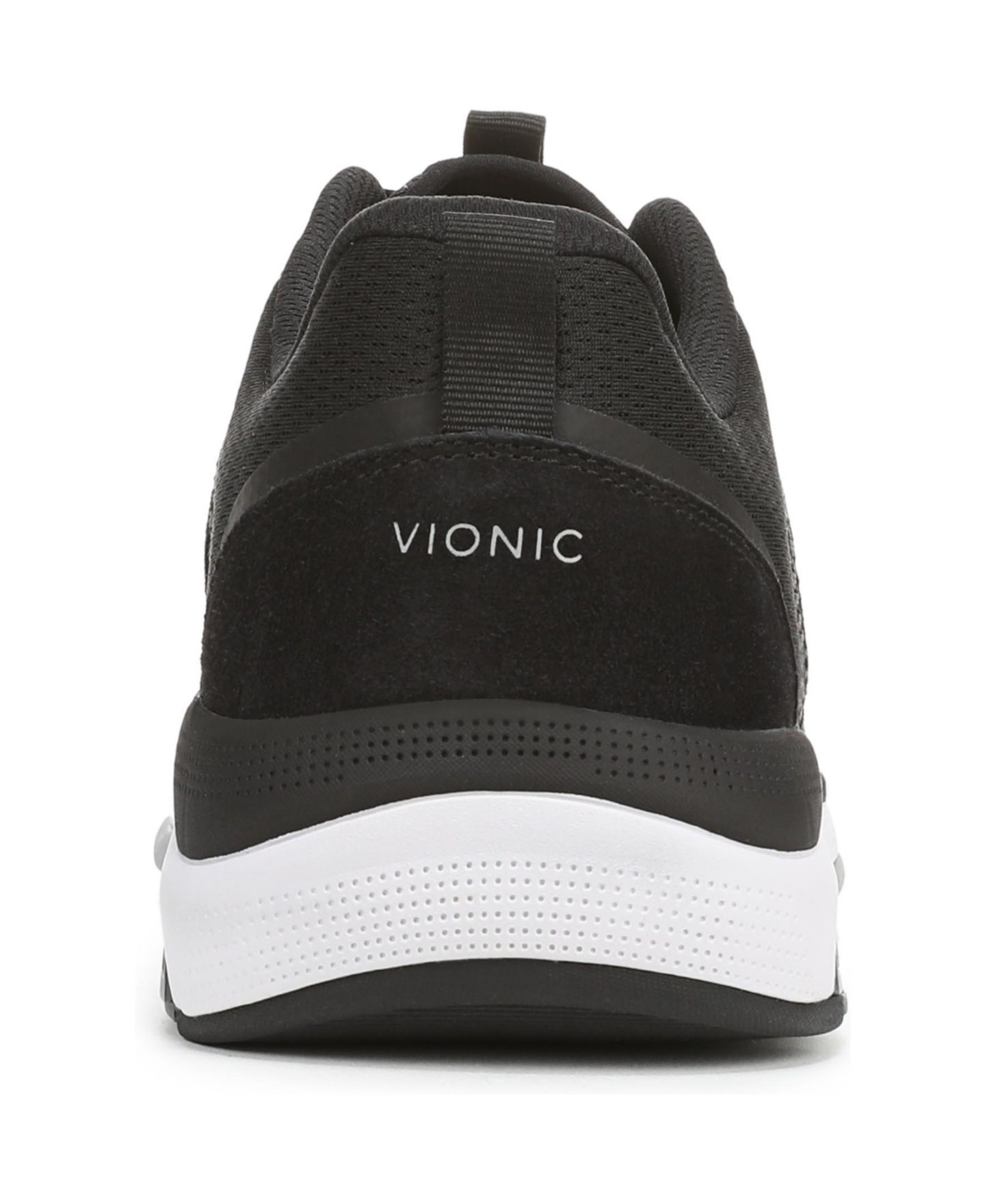 Мужские трикотажные туфли для ходьбы Vionic Walk Strider, цвет: Чёрный вязаный / Замшевый — фото 2