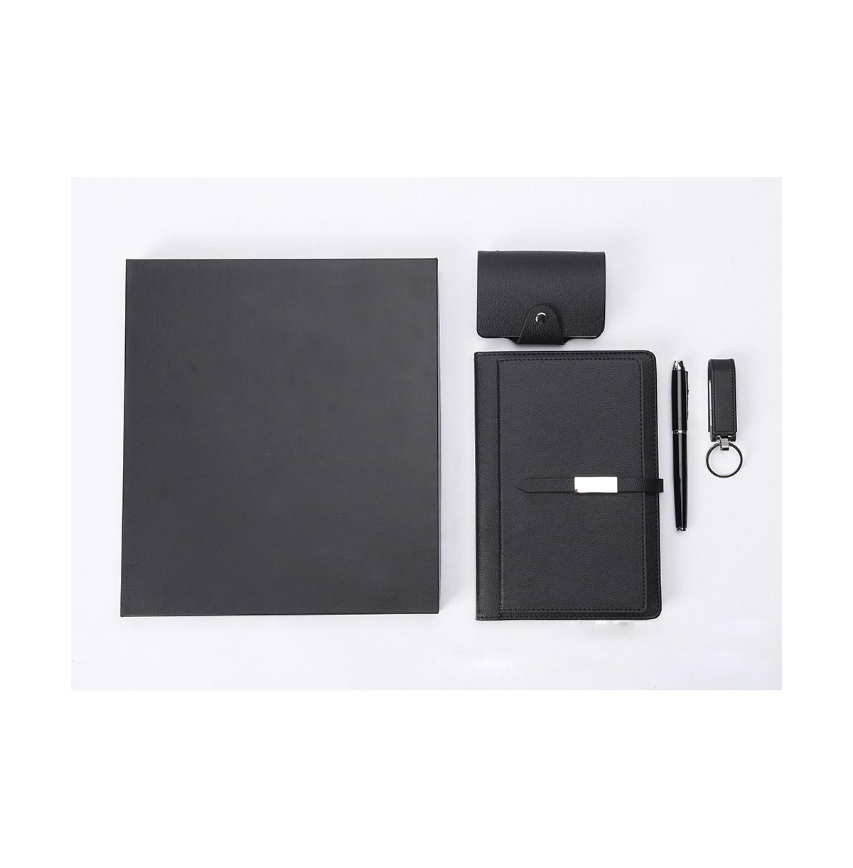 4 Pcs Travel Business Notebook Set-Black