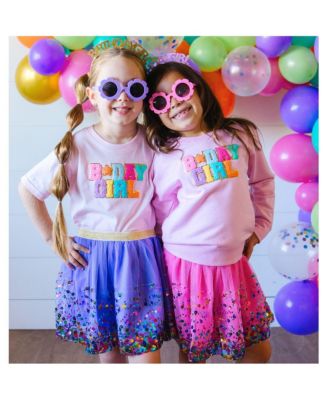 Baby Girls Birthday Patch Short Sleeve T-Shirt