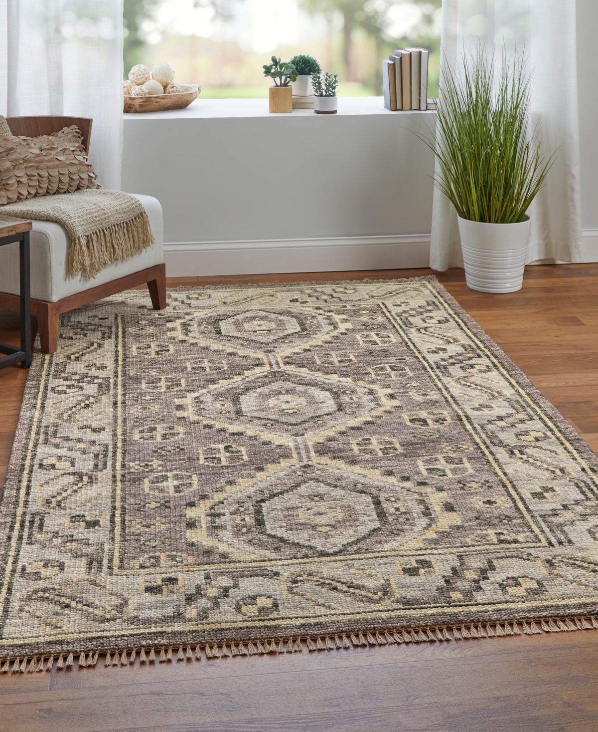 Feizy Fillmore 6943f 4'x6' Area Rug In Nude