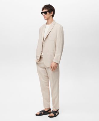 Men's Slim-Fit Linen Jacket