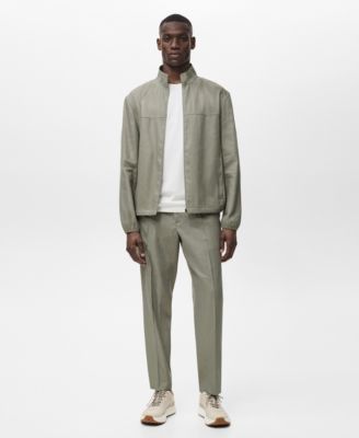 Men's Pleated Linen Pants