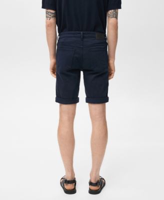Men's Slim-Fit Denim Bermuda Shorts