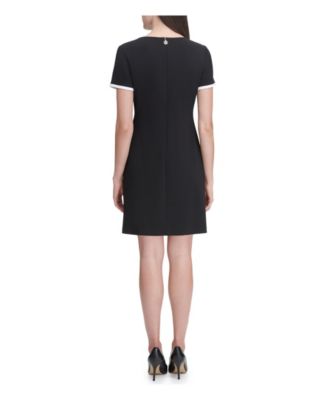 Women's Colorblocked Pocket Sheath Dress