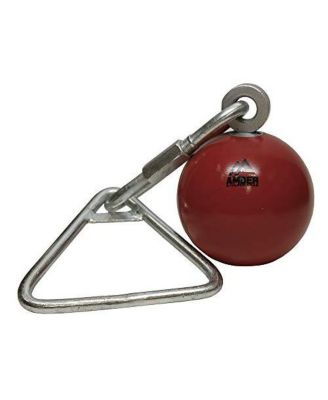 Amber Fight Gear Throwing Weight Hammers Solid Iron Lathe-Turned Ball with Ball Bearing Swivel & Wide Grip Handle, 25 lb