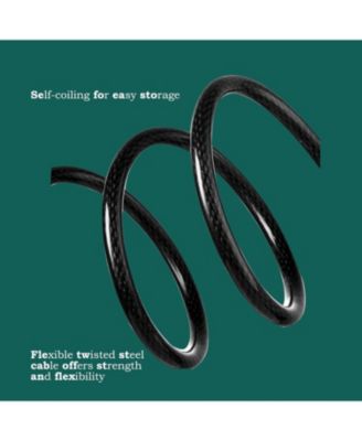 Cable Lock，Guliffen 4 ft. Steel Cable with Looped Ends, Heavy Duty Anti Theft Bike Lock Cablefor Motorcycle, Jet Skis, Grill,Gate, and Fence