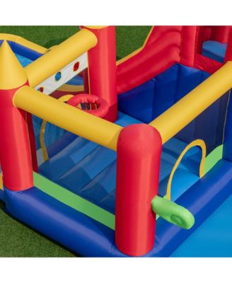 9 in 1 Inflatable Bounce House Water Park w/ 680W Blower for 3-10 Years Old