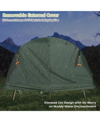 Cot Elevated Compact Tent Set with External Cover