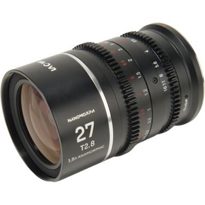 Laowa Nanomorph 27mm T2.8 1.5x S35 Anamorphic Lens for Sony E, Blue Flare