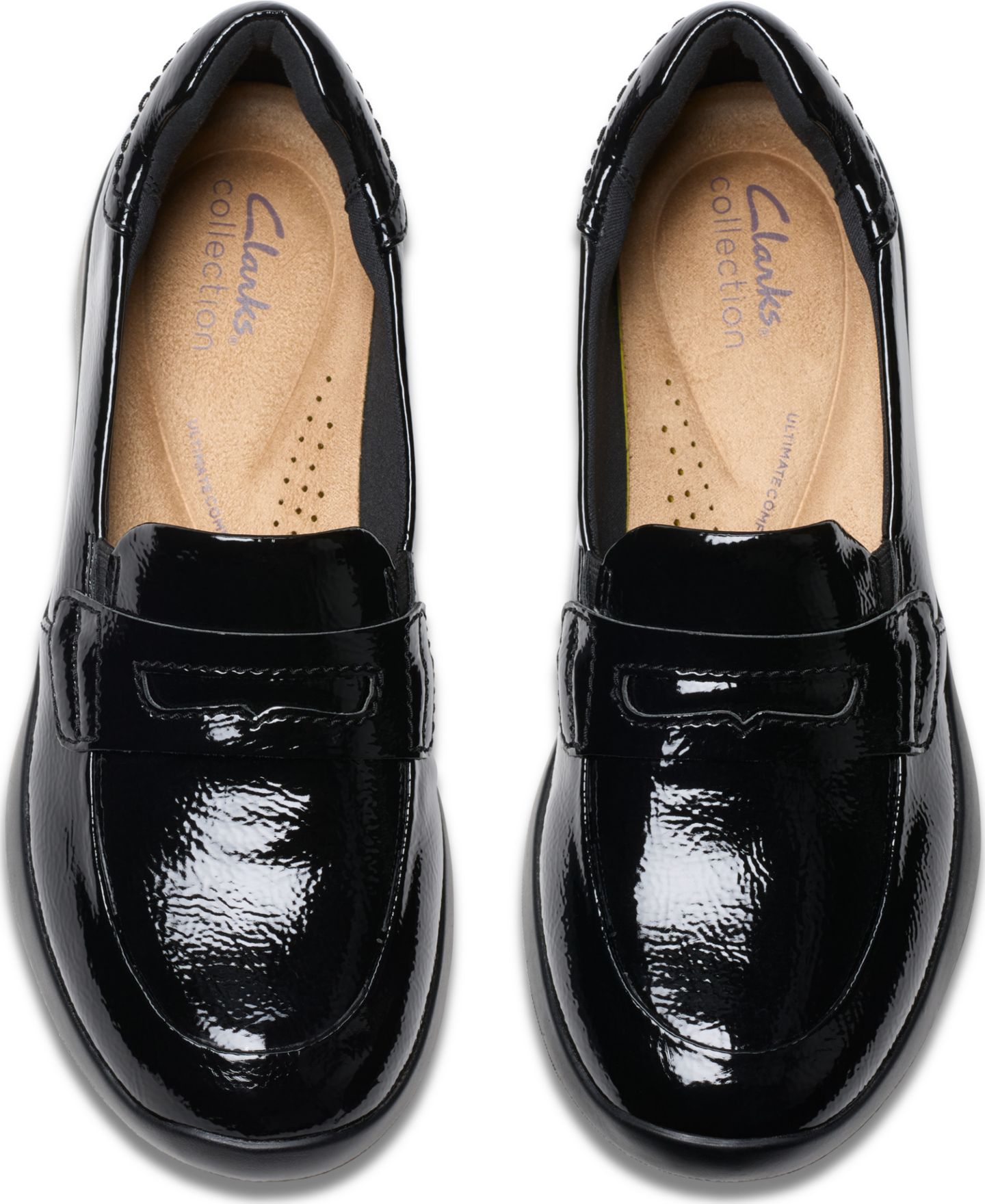 Женские туфли Clarks Collection Ellowyn Penny, цвет: Чёрный лаковый — фото 7
