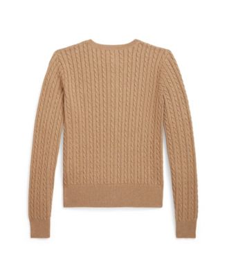 Girls 7-16 Mini-Cable Cotton Cardigan