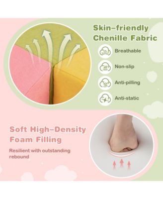 6-Piece Baby Climbing Blocks with 30D High-Density Foam and Carrying Handles