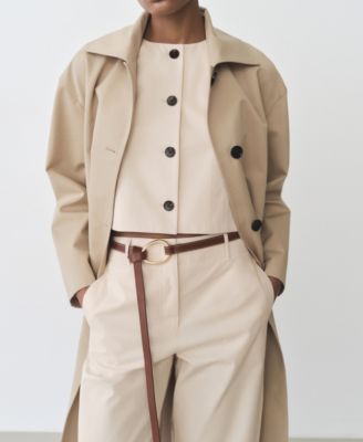 Women's Buttons Cotton Crop Top