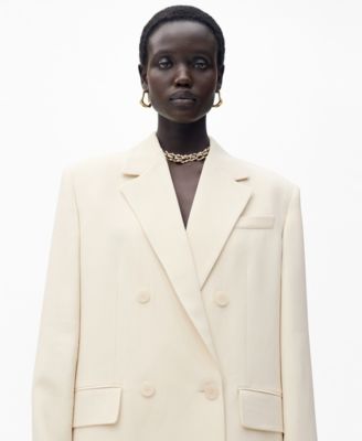 MANGO - Women's Double-Breasted Suit Jacket