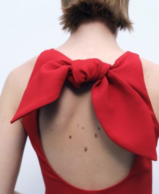 Women's Back Bow Detail Crop Top