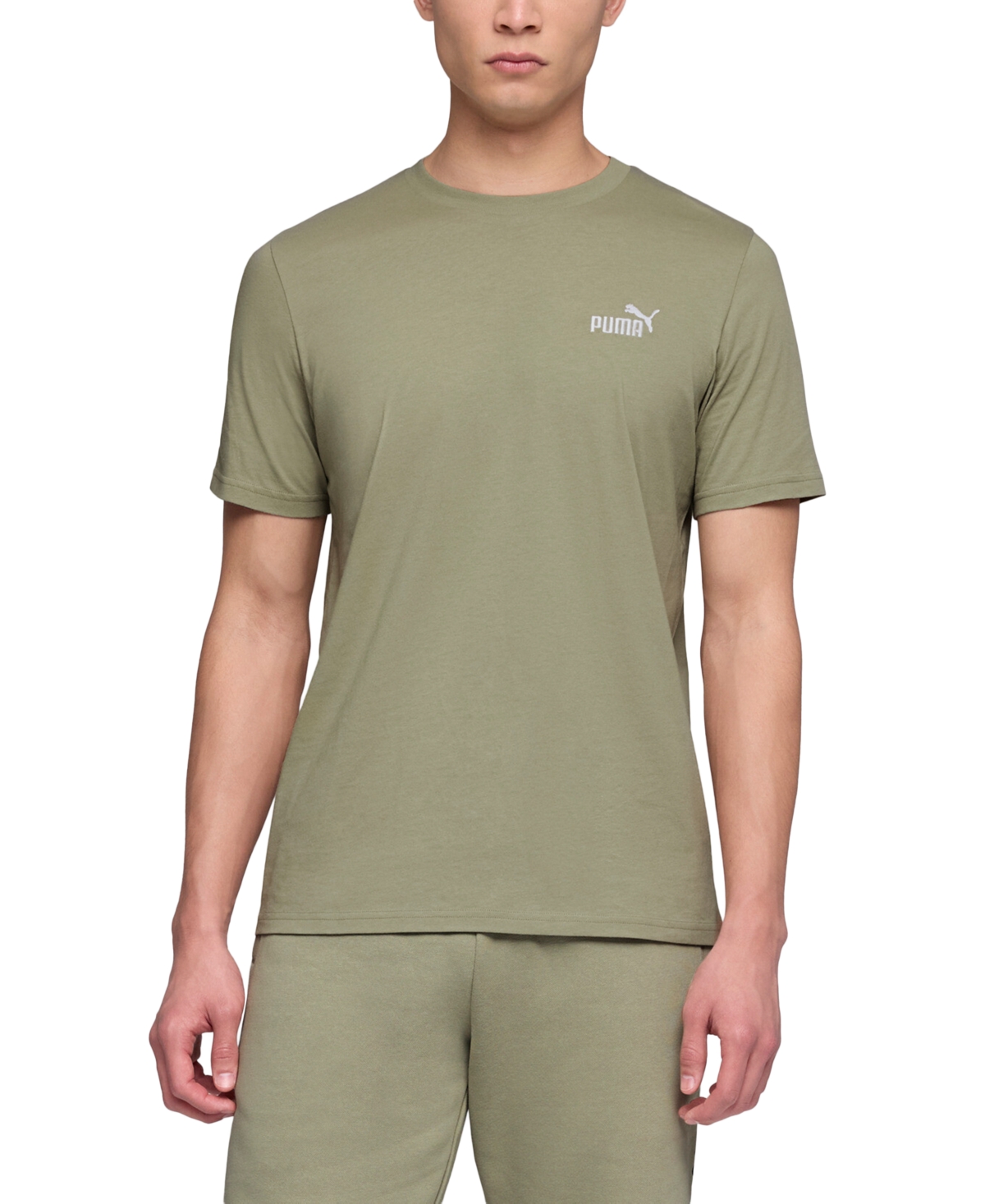 Puma Men's Essential Small Logo T-shirt In Green