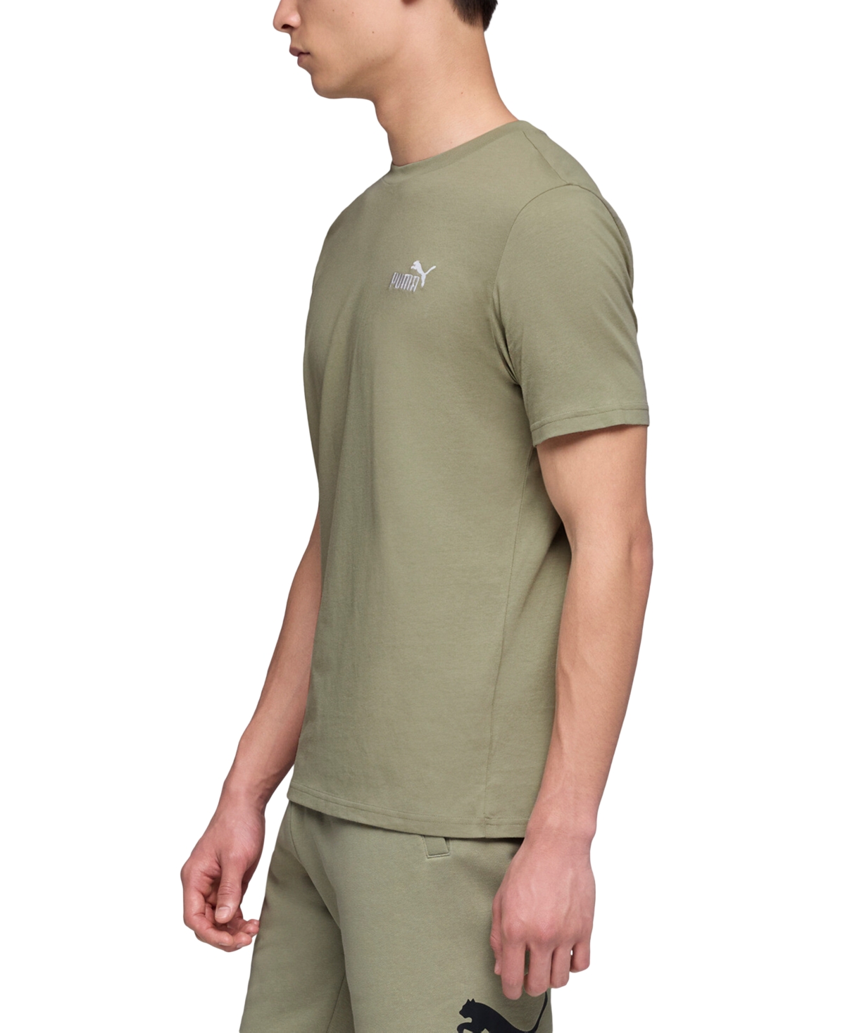 Puma Men's Essential Small Logo T-shirt In Green