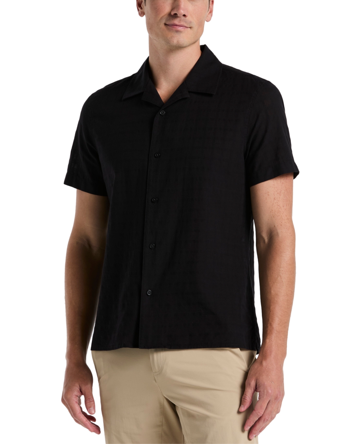 Men's Dobby Plaid Shirt - Silver Birch