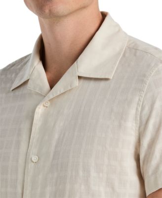 Men's Dobby Plaid Shirt