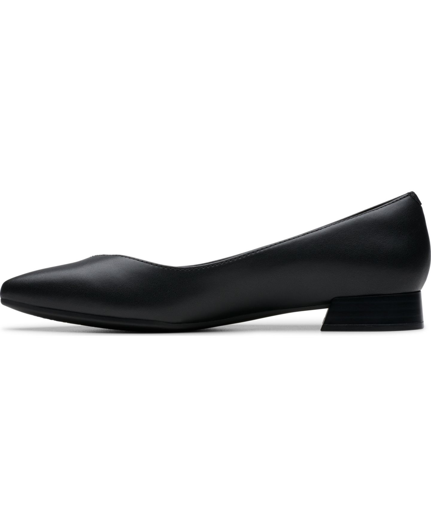Женские балетки Clarks Collection Natalyn Wish с острым носом, цвет: Чёрный кожаный — фото 6