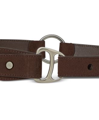Equestrian D-Ring Suede Belt