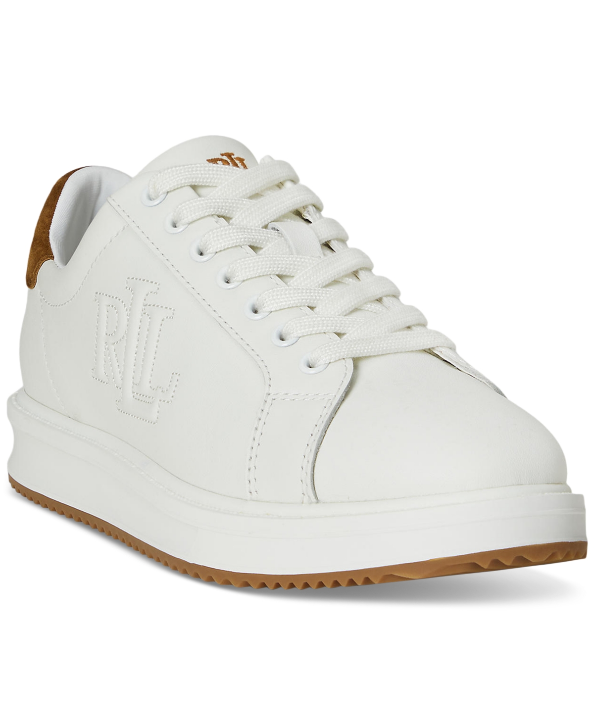 Women's Ainsley Lace-Up Sneakers - Snow White, Lauren Tan