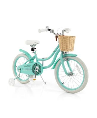 18-Inch Kids Bike with Adjustable Handlebar and Seat for 4-8 Years Old